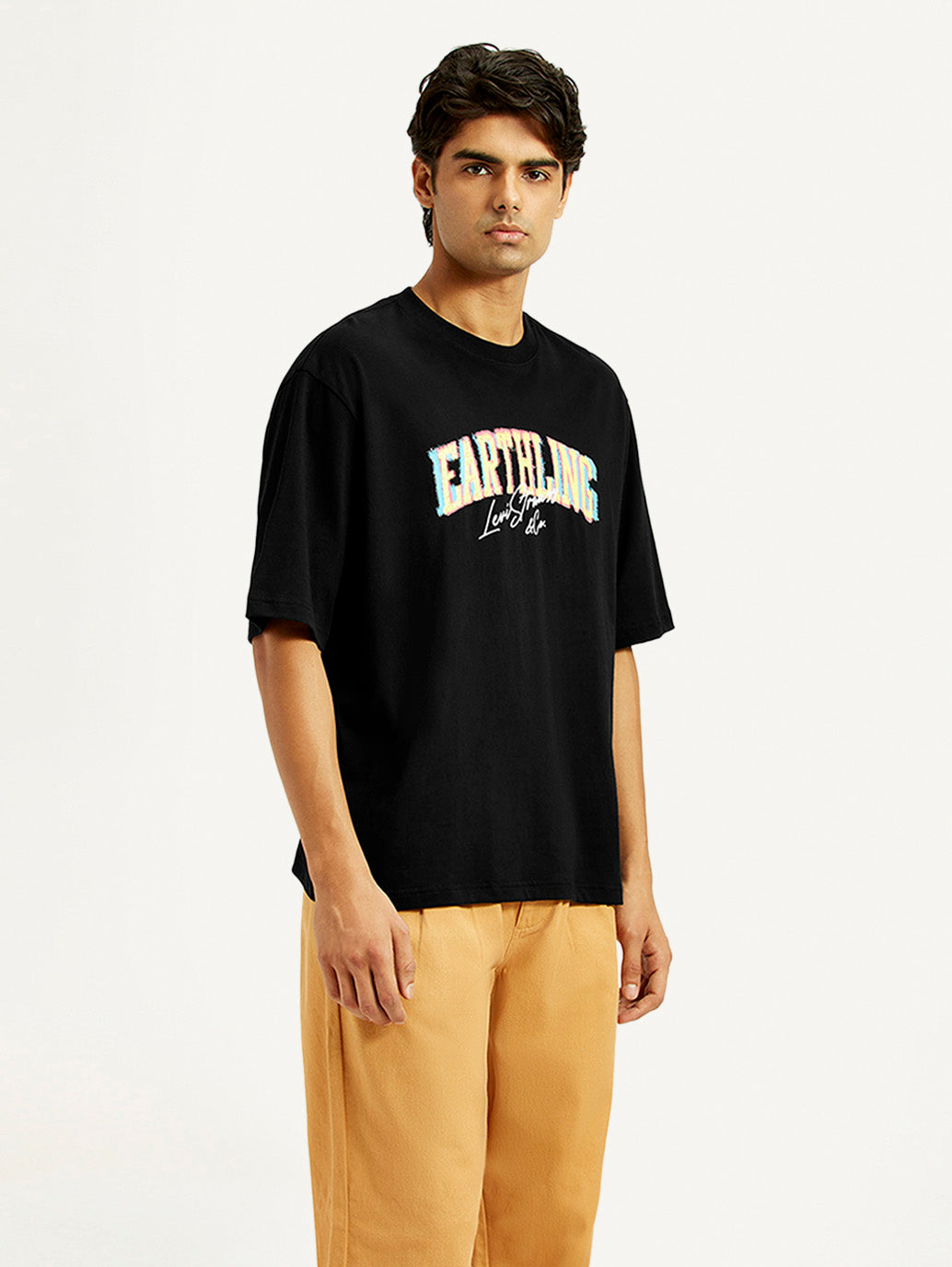 Men's Graphic Regular Fit T-Shirt - Side View