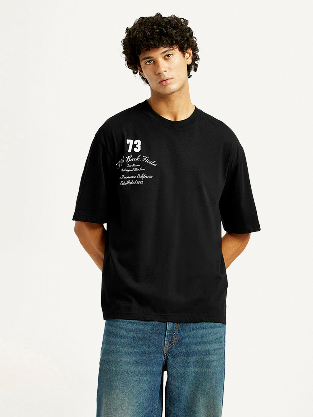 Men's Graphic Regular Fit T-Shirt - Front View