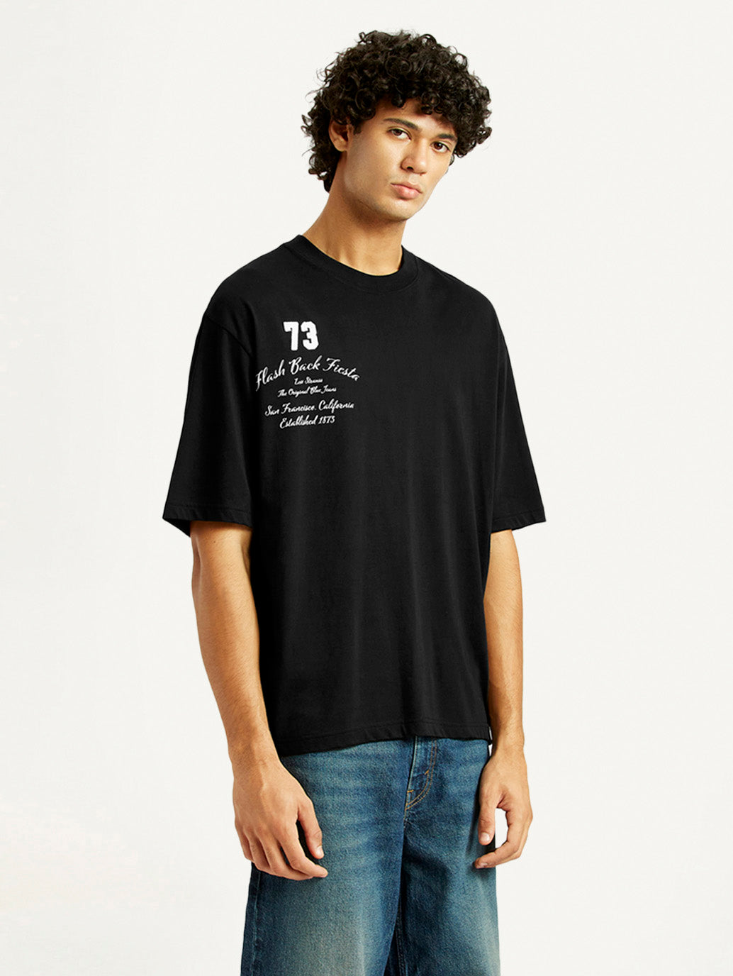 Men's Graphic Regular Fit T-Shirt - Side View