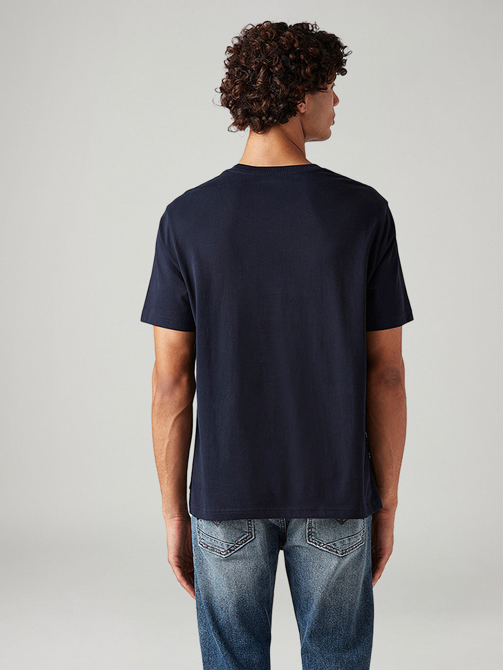 Men's Graphic Print Regular Fit T-Shirt - Back View