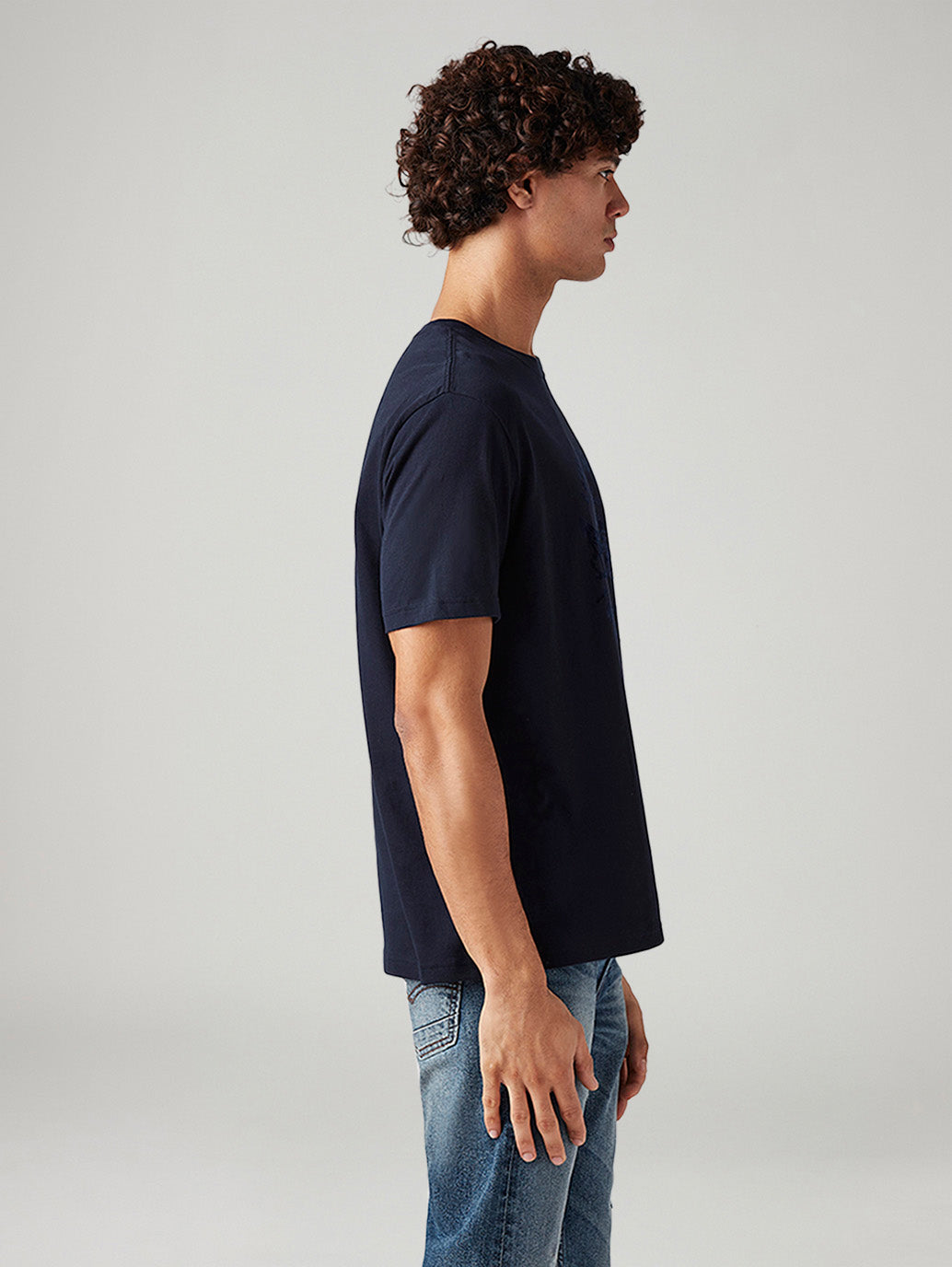Men's Graphic Print Regular Fit T-Shirt - Side View