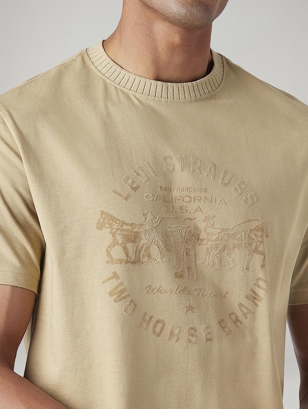 Men's Knitted Regular Fit T-Shirt - 20 View