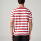 Men's Striped Regular Fit T-Shirt - Back View