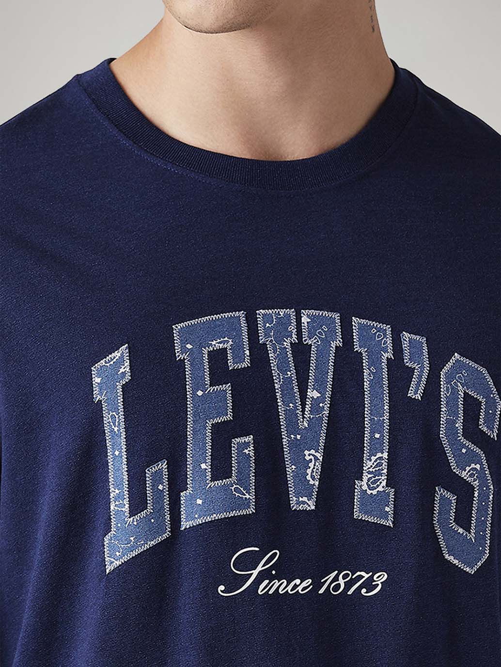 Men's Logo Printed Regular Fit T-Shirt - Detail View