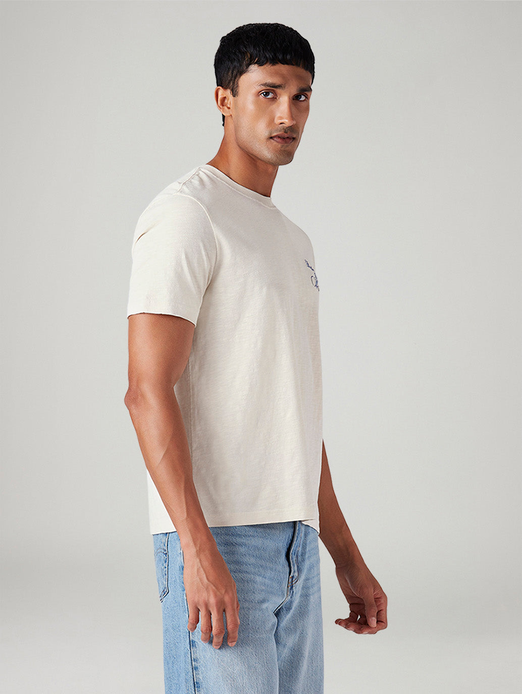 Men's Graphic Print Regular Fit T-Shirt - Side View