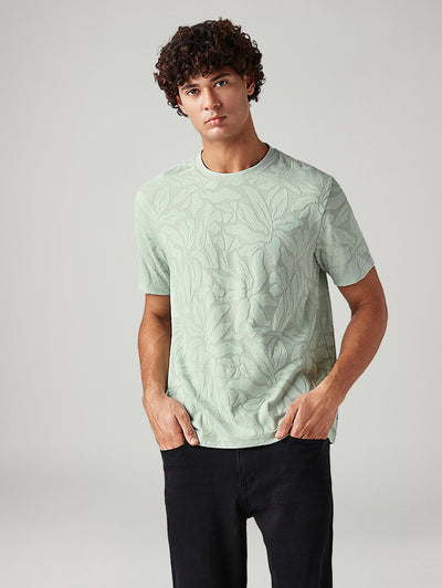 levi's Men's Self-Design Regular Fit Textured T-Shirt-picture-32