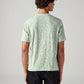 Men's Self-Design Regular Fit Textured T-Shirt - Back View