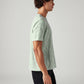 Men's Self-Design Regular Fit Textured T-Shirt - Side View