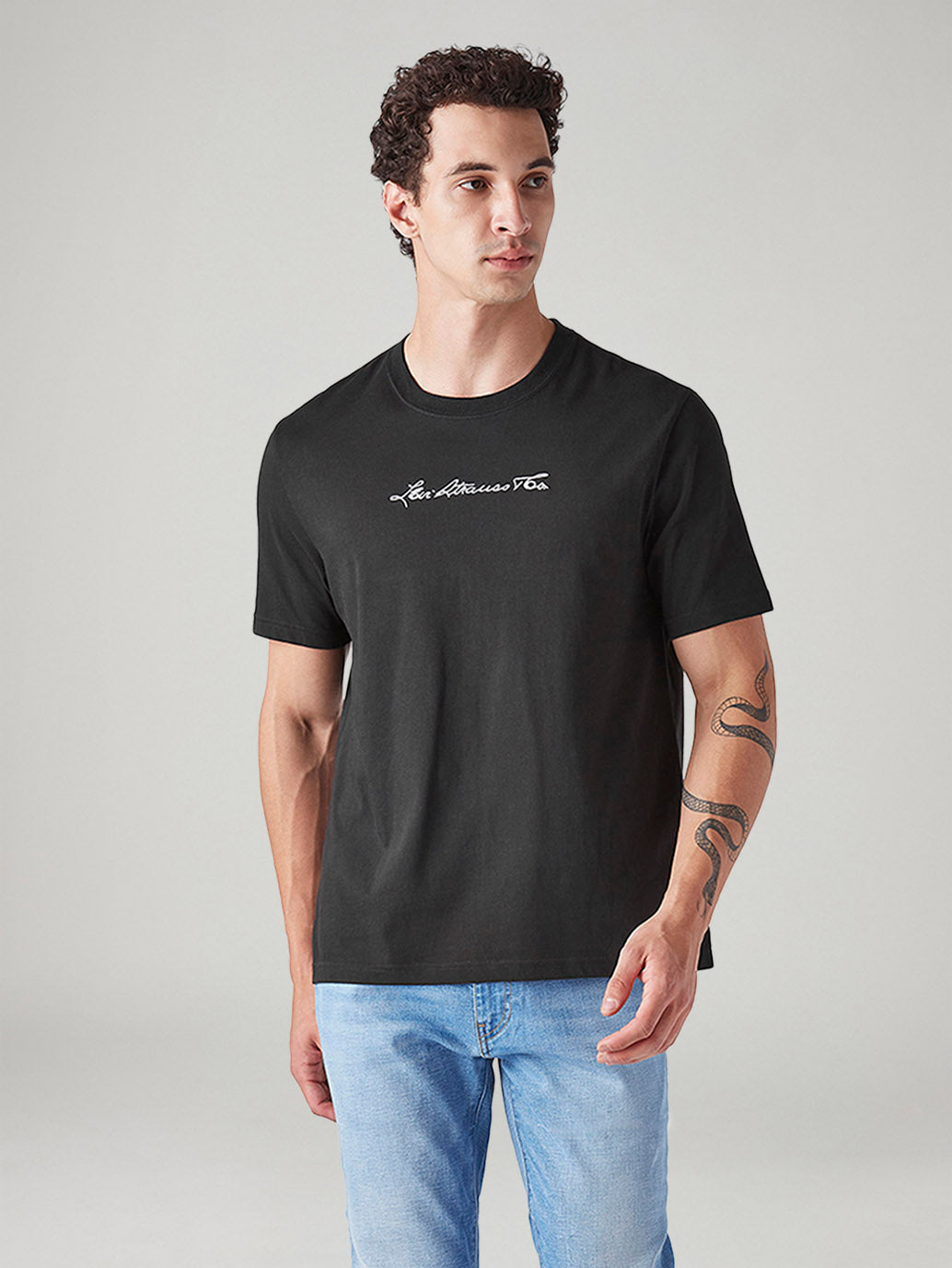 Men's Paisley Regular Fit T-Shirt - Front View