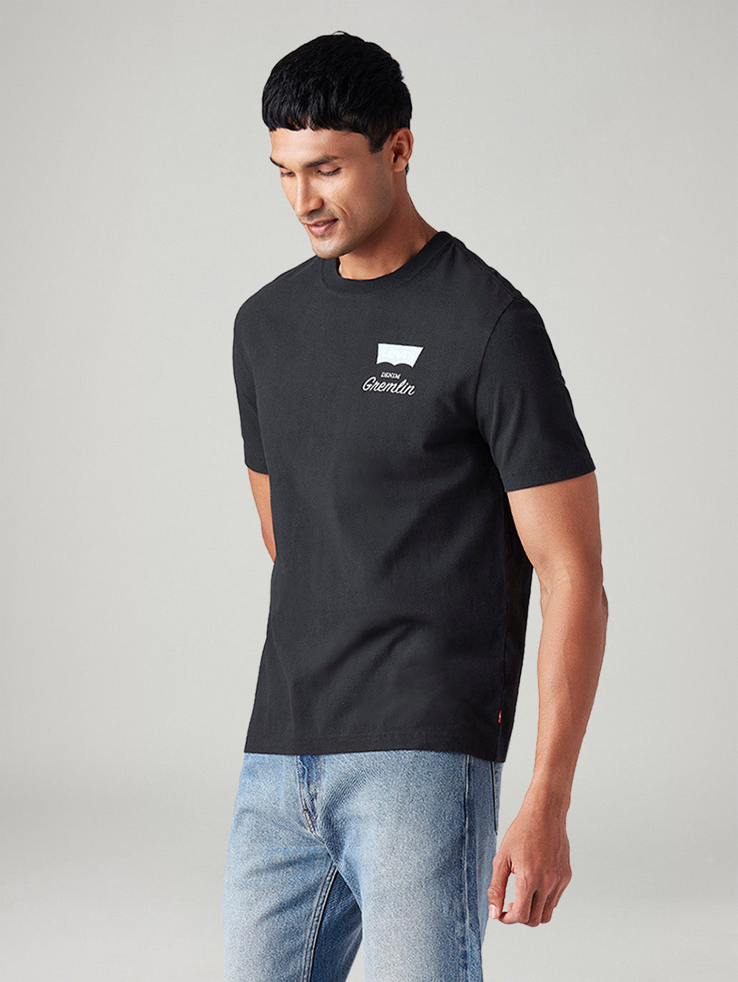 Men's Graphic Print Regular Fit T-Shirt - Side View