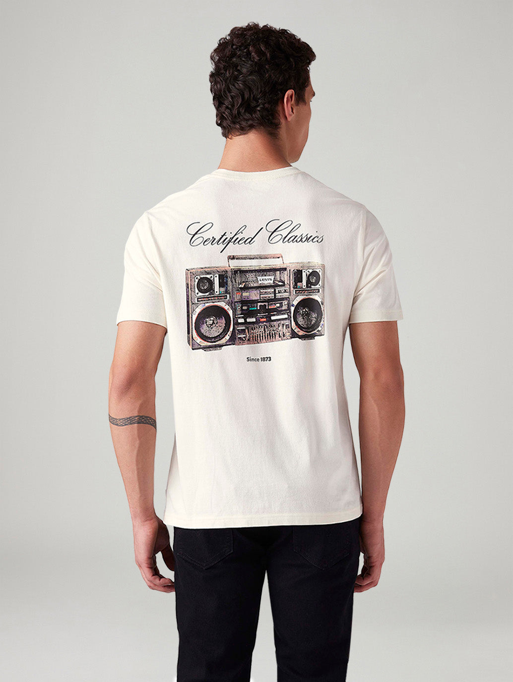 Men's Graphic Print Regular Fit T-Shirt - 20Back View