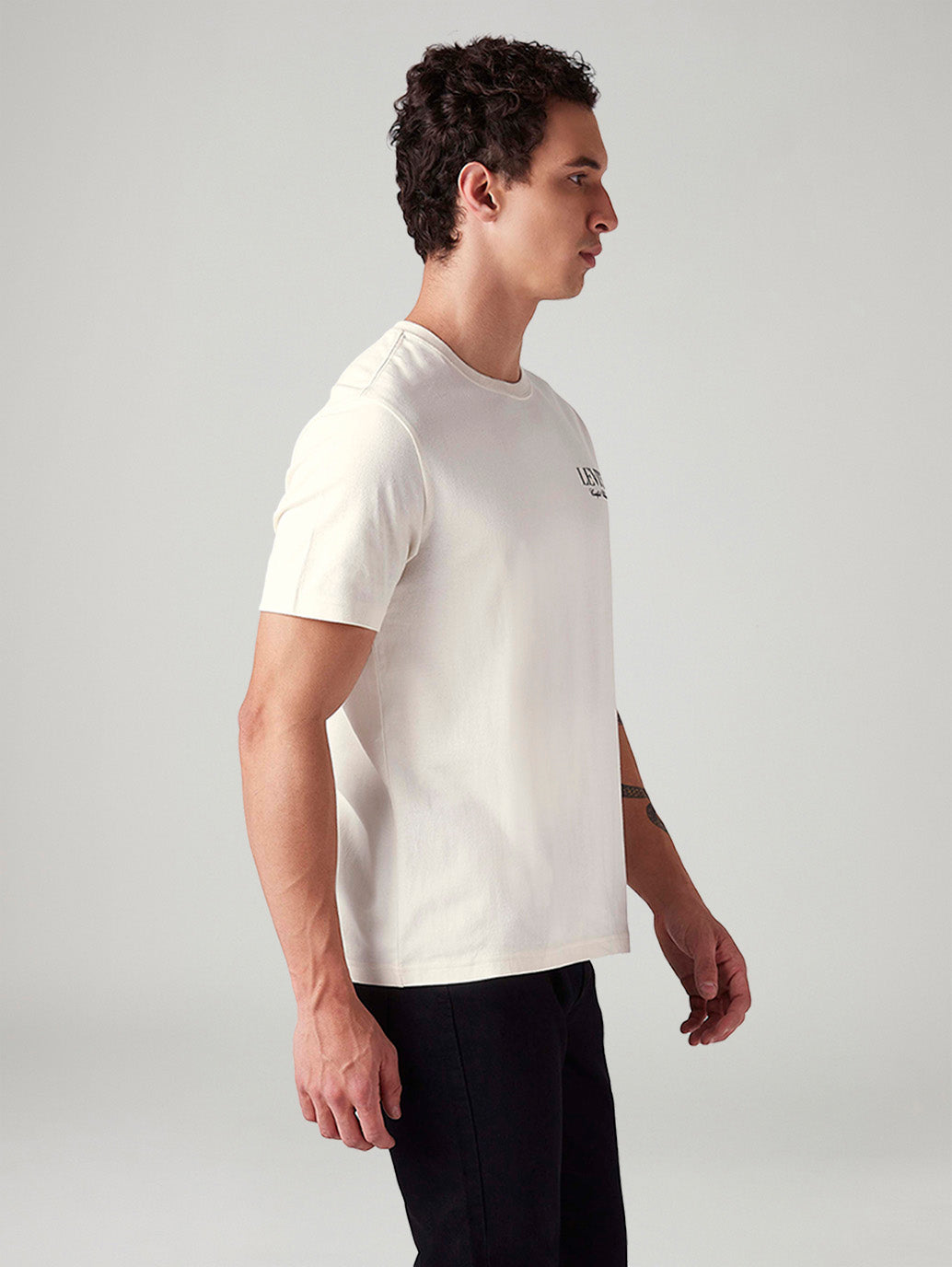 Men's Graphic Print Regular Fit T-Shirt - 20Side View
