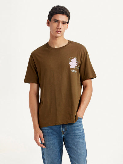 Men's Floral Crew Neck T-shirt-image-34