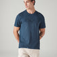 Men's Patchwork Regular Fit Overdyed T-Shirt - Styleshot View