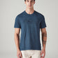Men's Patchwork Regular Fit Overdyed T-Shirt - Front View