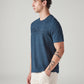 Men's Patchwork Regular Fit Overdyed T-Shirt - Side View