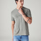 Men's Patchwork Regular Fit Overdyed T-Shirt - Styleshot View