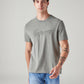 Men's Patchwork Regular Fit Overdyed T-Shirt - Front View