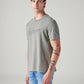 Men's Patchwork Regular Fit Overdyed T-Shirt - Side View