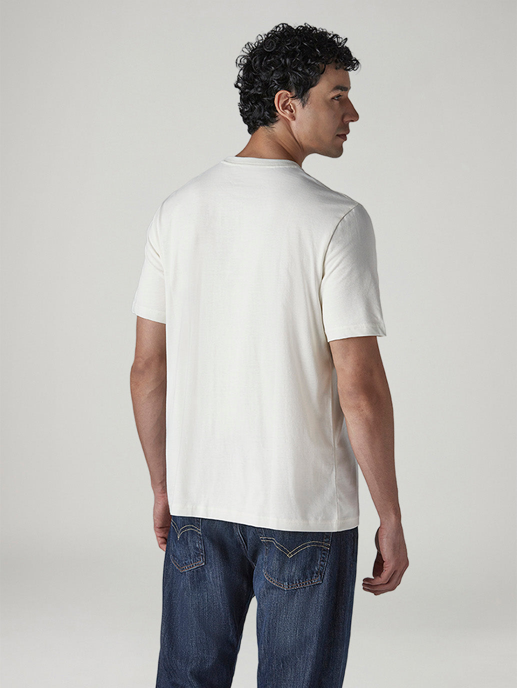 Men's Graphic Print Regular Fit T-Shirt - Back View