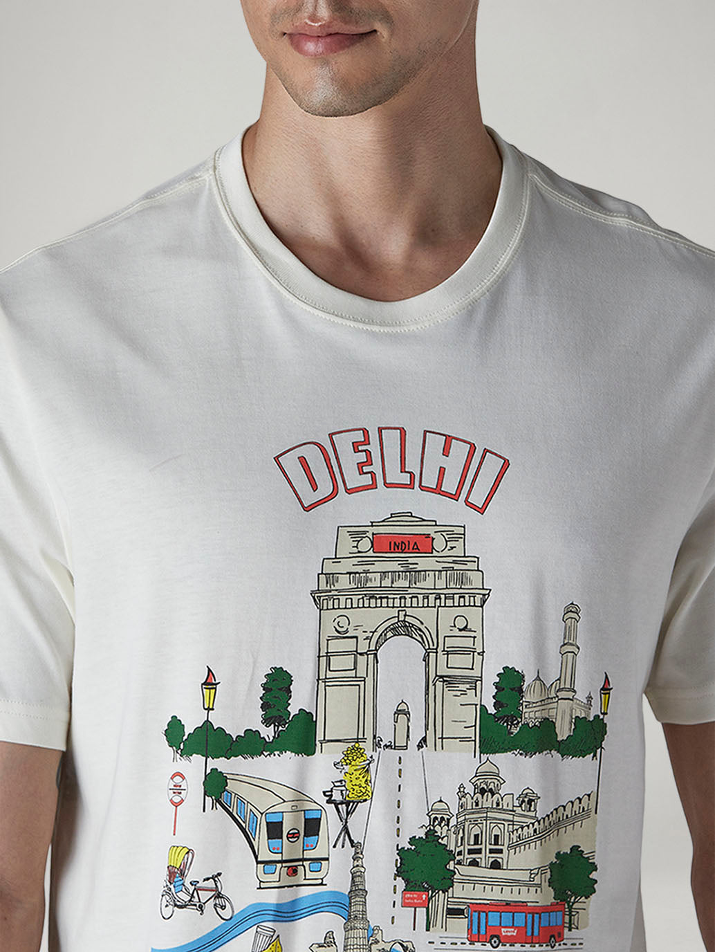 Men's Graphic Print Regular Fit T-Shirt - 20 View