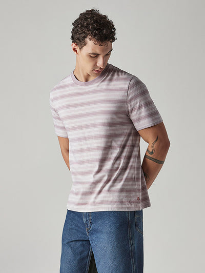 Men's Striped Regular Fit Jersey T-Shirt-image-42