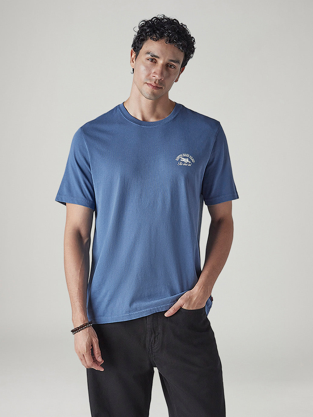 Men's Solid Regular Fit Overdyed Jersey T-Shirt