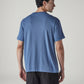 Men's Solid Regular Fit Overdyed Jersey T-Shirt - Back View