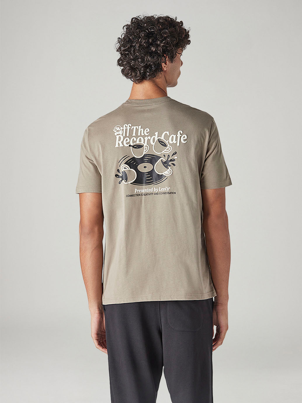 Men's Graphic Print Regular Fit T-Shirt - Back View