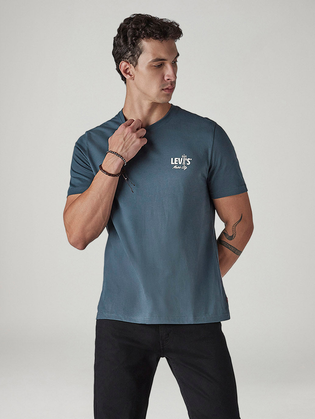 Men's Solid Regular Fit Jersey T-Shirt