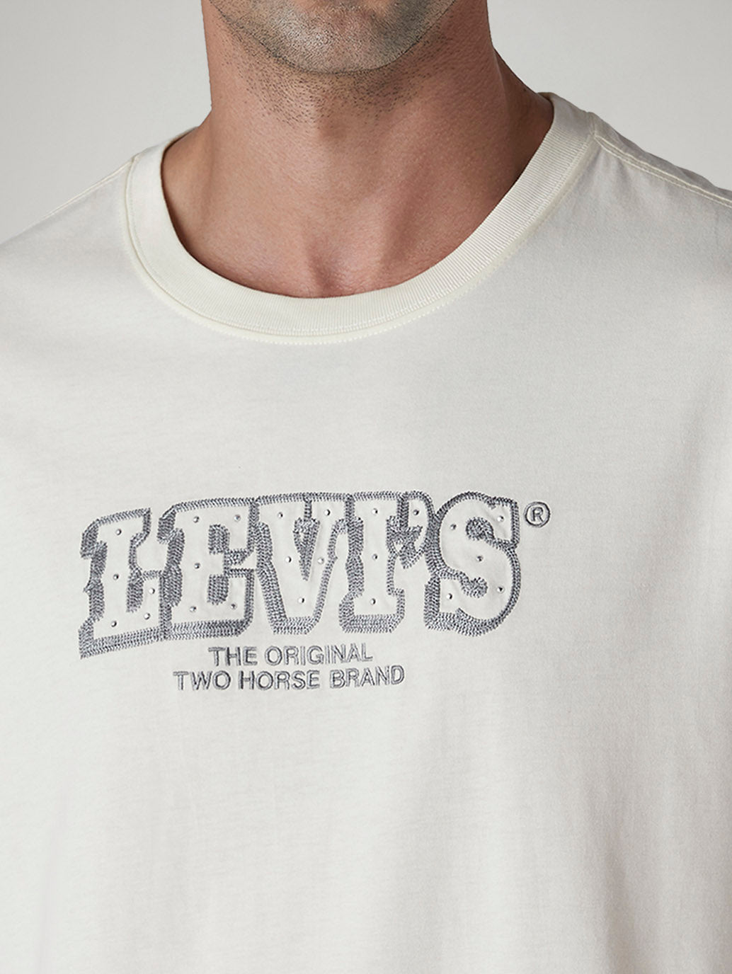 Men's Logo Printed Regular Fit Jersey T-Shirt - Detail View