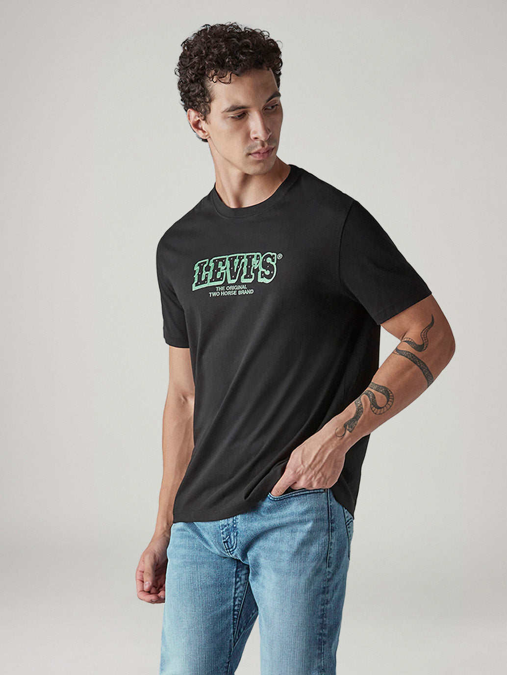 Men's Graphic Print Regular Fit Jersey T-Shirt