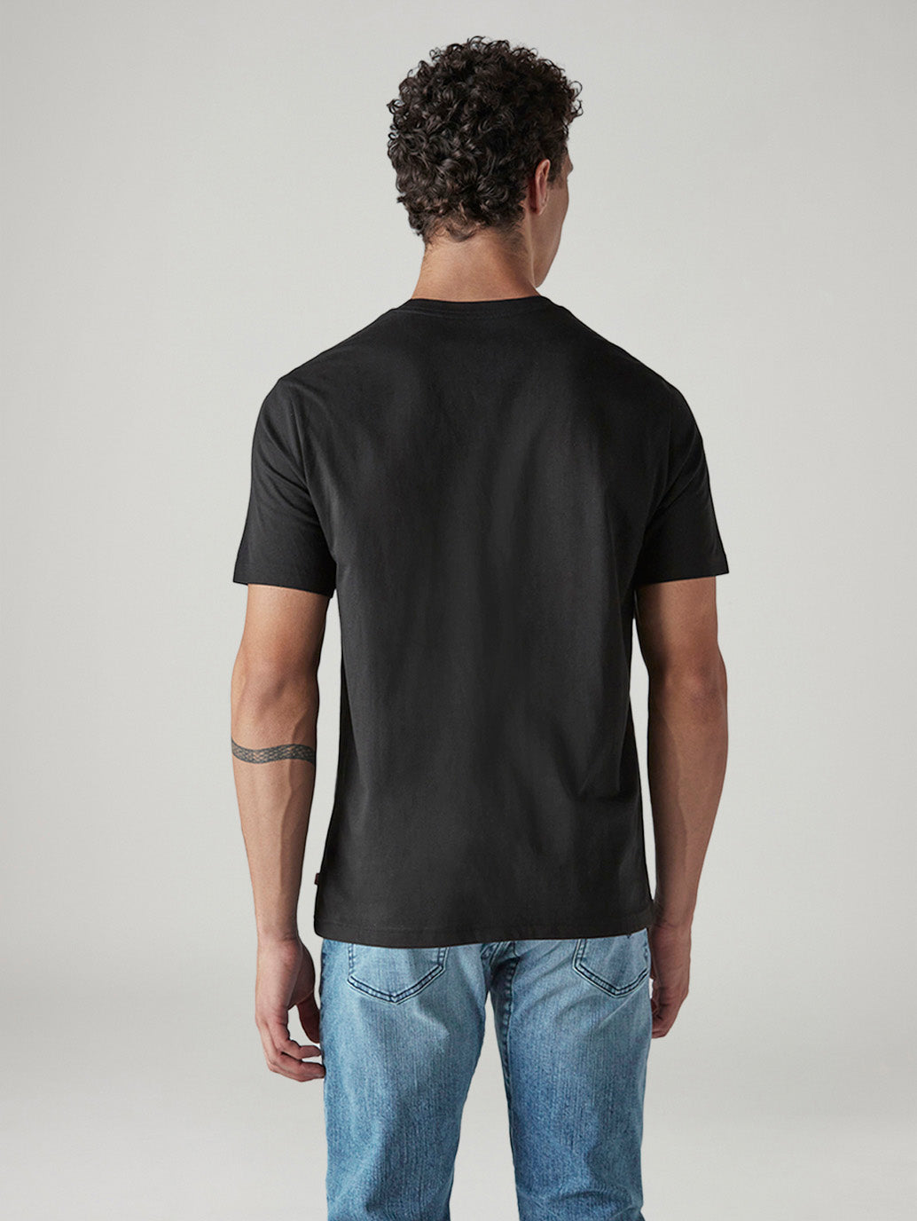 Men's Graphic Print Regular Fit Jersey T-Shirt - Back View