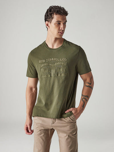 levi's Men's Embroidered Regular Fit Pique T-Shirt-picture-39