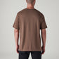 Men's Logo Printed Regular Fit Interlock T-Shirt - Back View