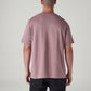 Men's Logo Printed Regular Fit Interlock T-Shirt - Back View