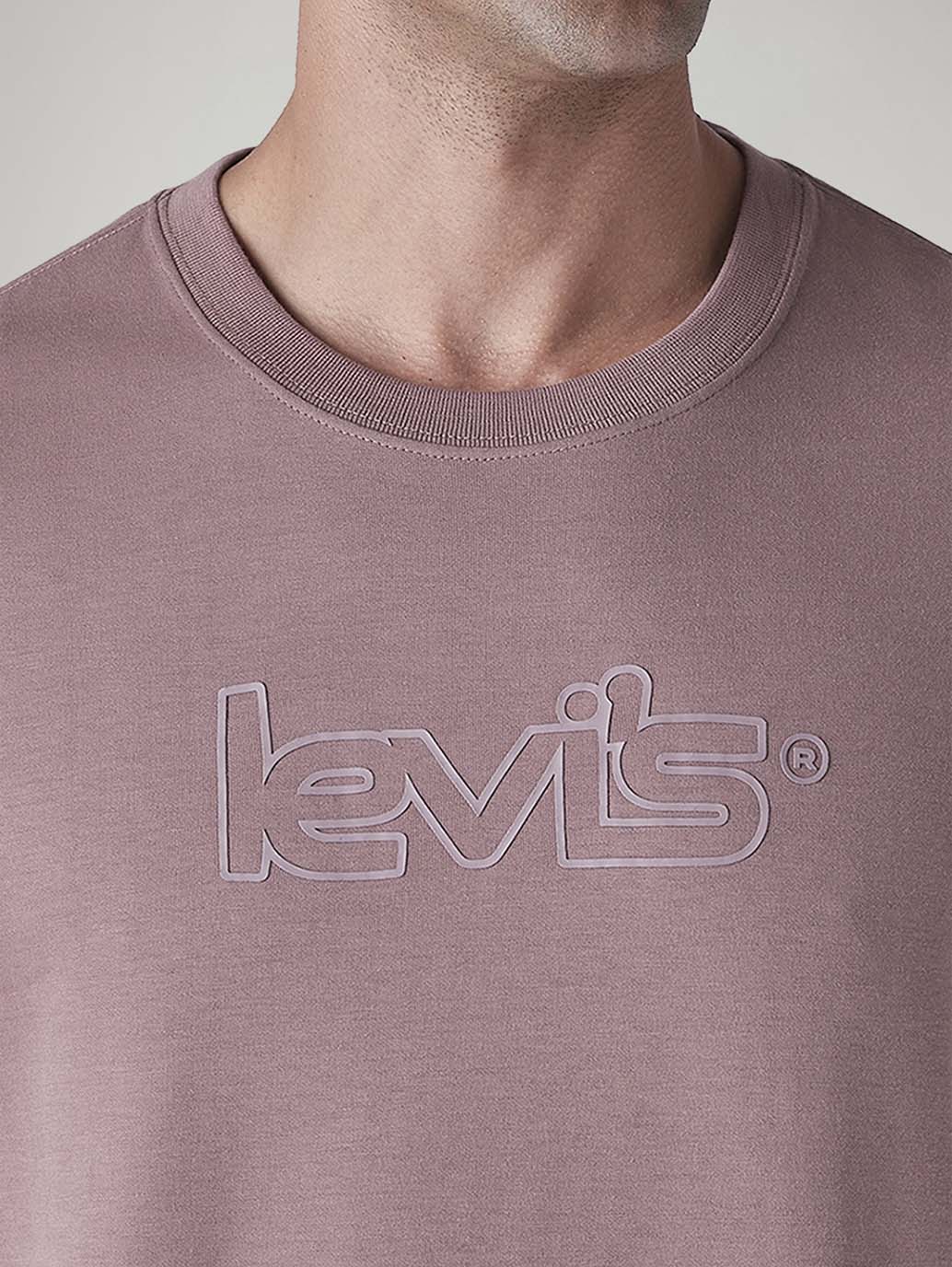 Men's Logo Printed Regular Fit Interlock T-Shirt - Detail View