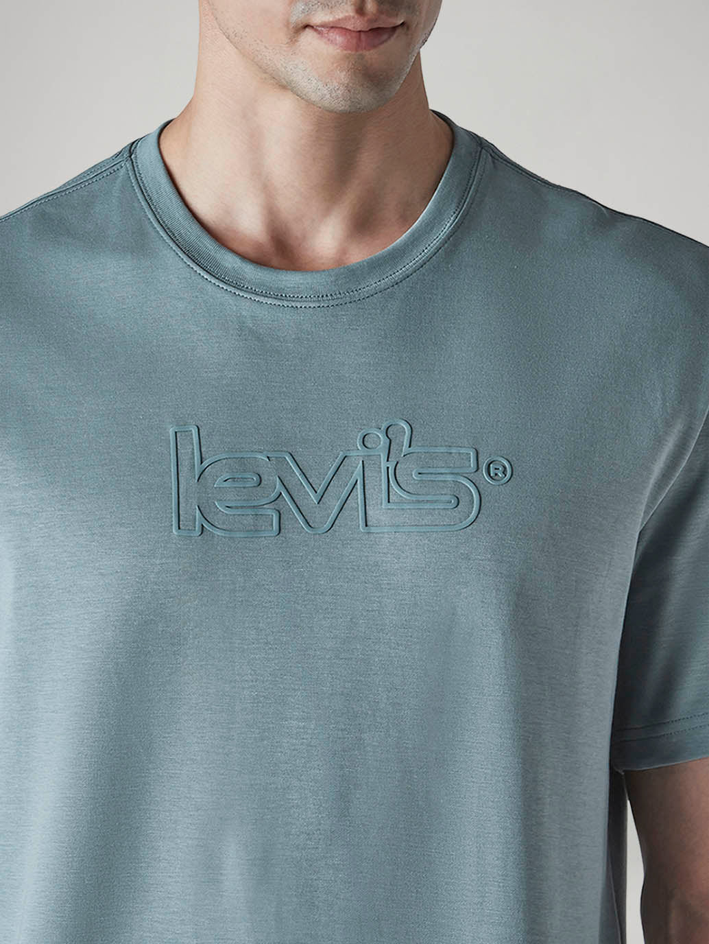 Men's Logo Printed Regular Fit Interlock T-Shirt - 20 View