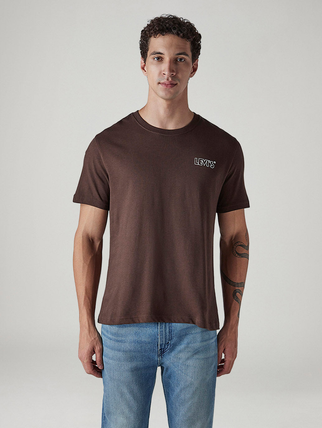 Men's Graphic Print Regular Fit T-Shirt - Front View