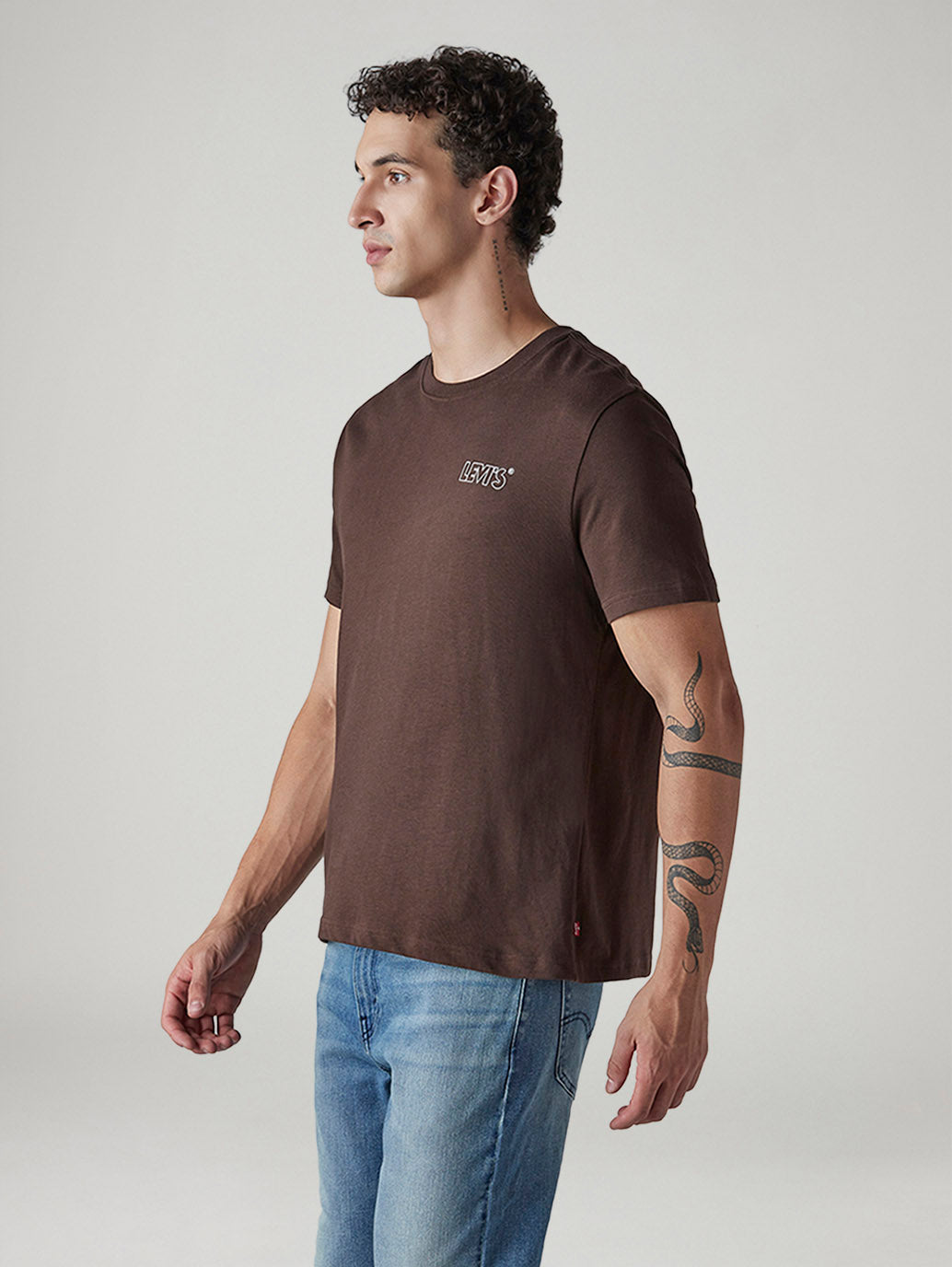 Men's Graphic Print Regular Fit T-Shirt - Side View
