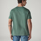 Men's Logo Regular Fit Interlock T-Shirt - Back View