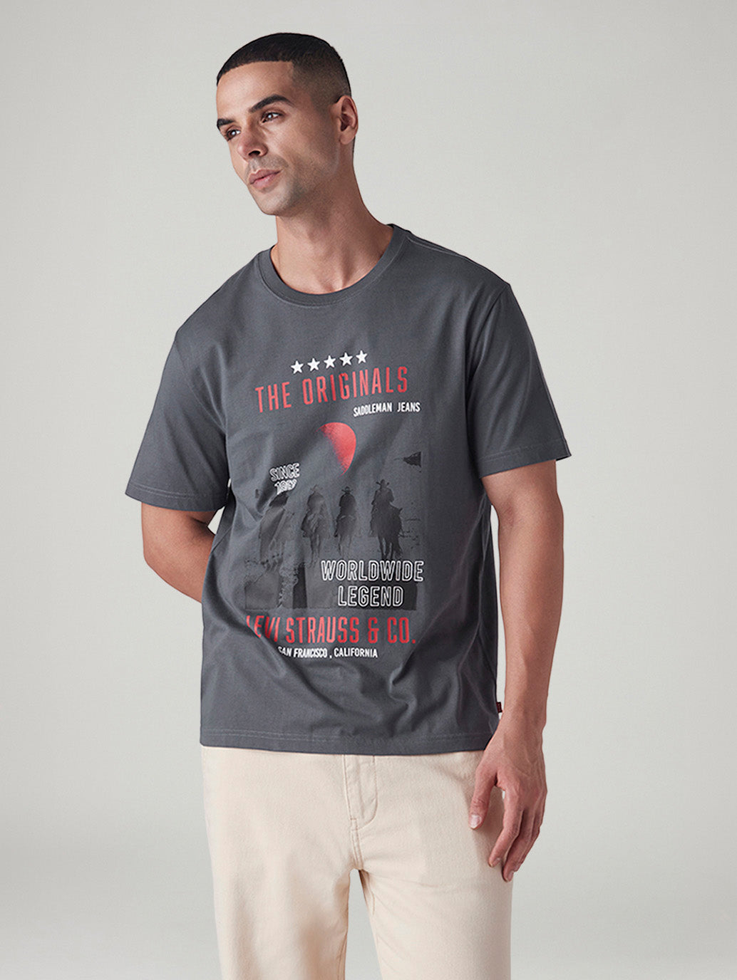 Men's Graphic Print Regular Fit T-Shirt