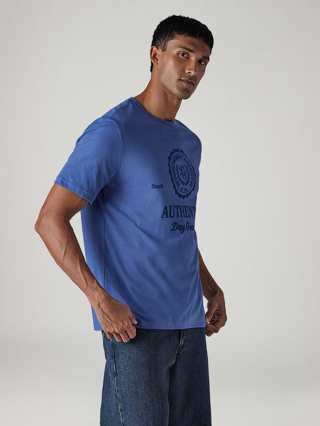 Men's Graphic Print Regular Fit Jersey T-Shirt - 20 View