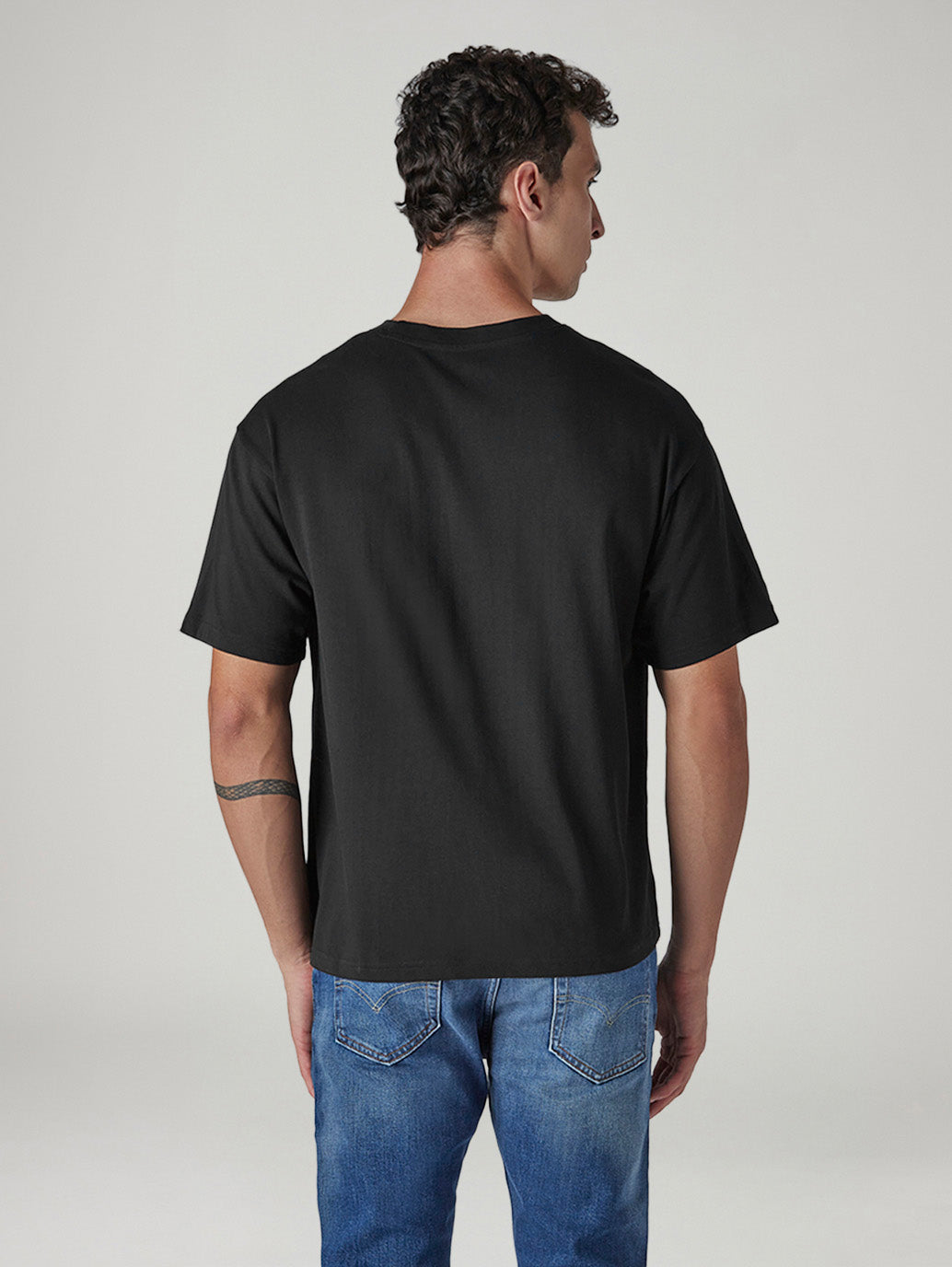 Men's Graphic Print Regular Fit T-Shirt - Back View