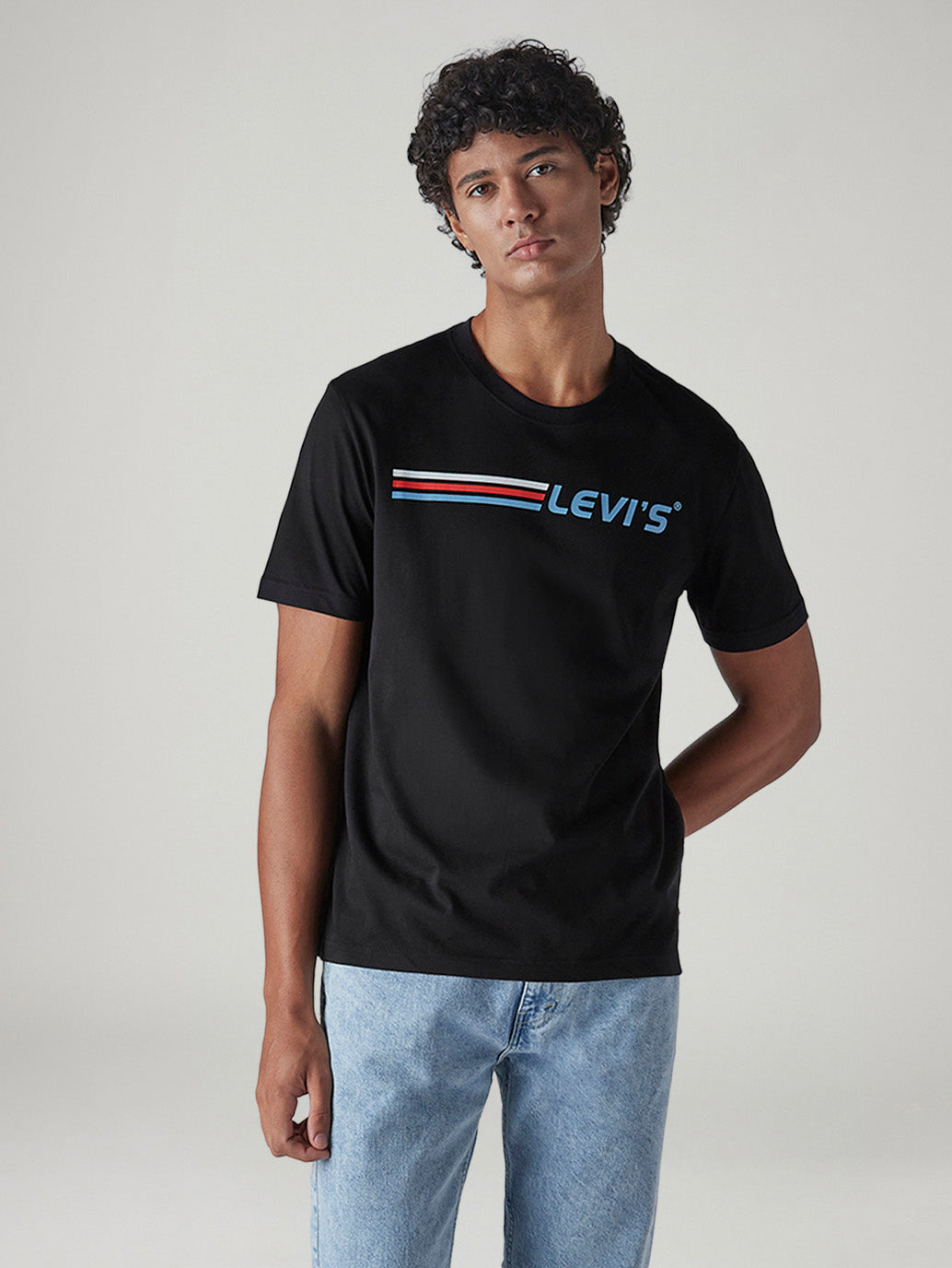 Men's Logo Printed Regular Fit T-Shirt - Styleshot View