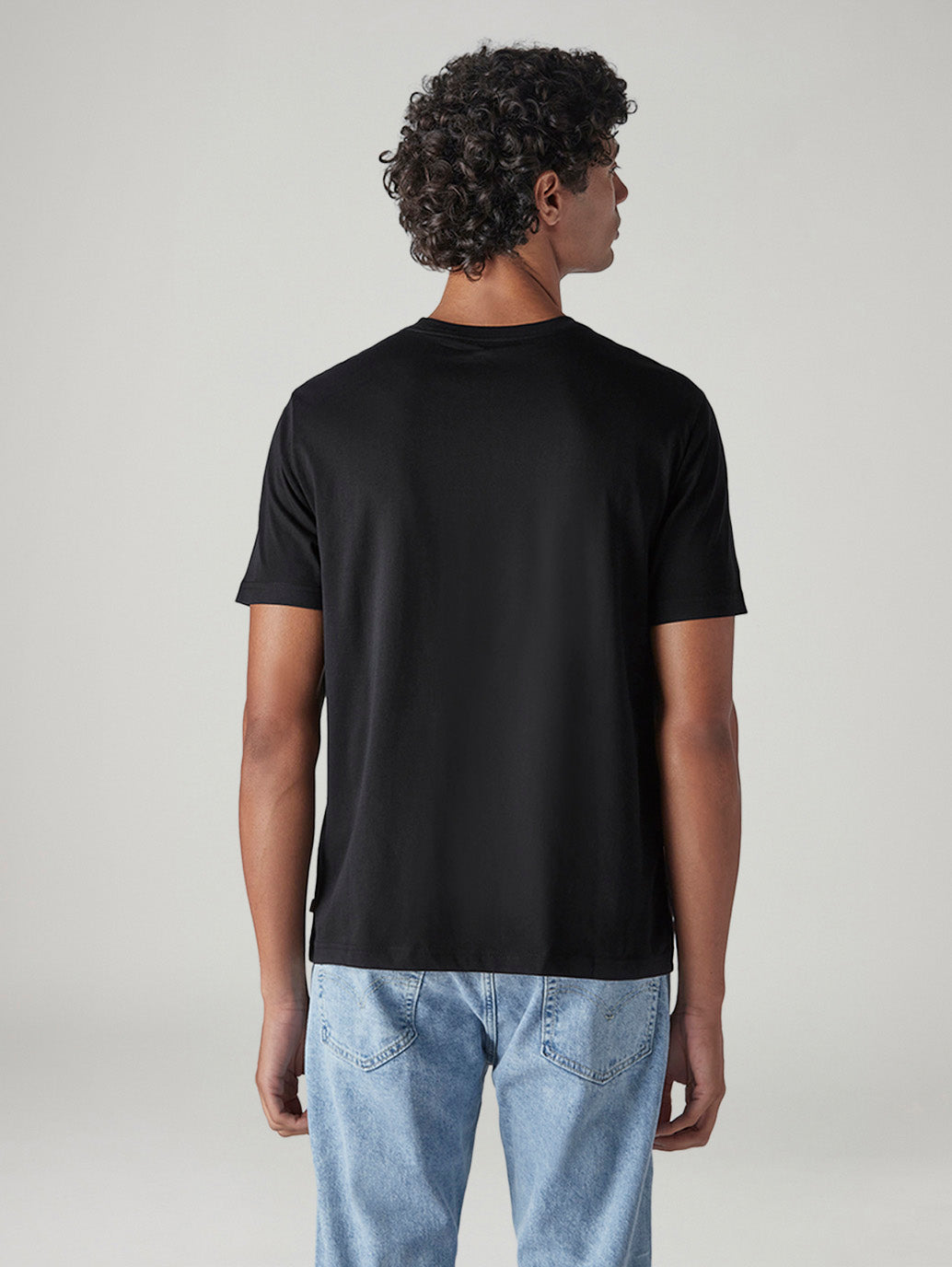 Men's Logo Printed Regular Fit T-Shirt - Back View