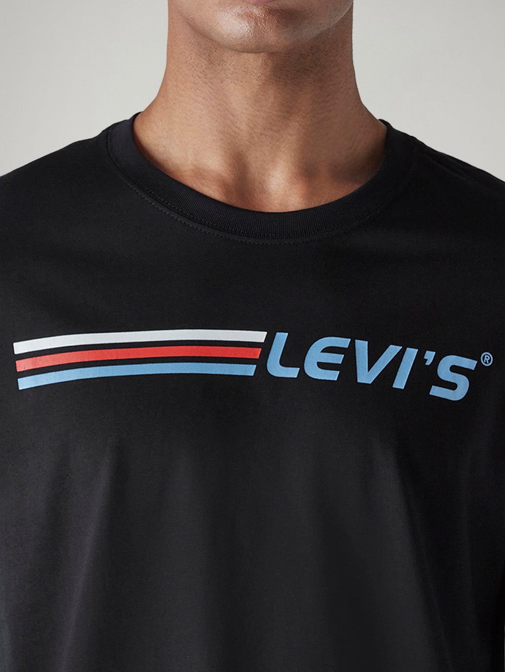 Men's Logo Printed Regular Fit T-Shirt - Detail View