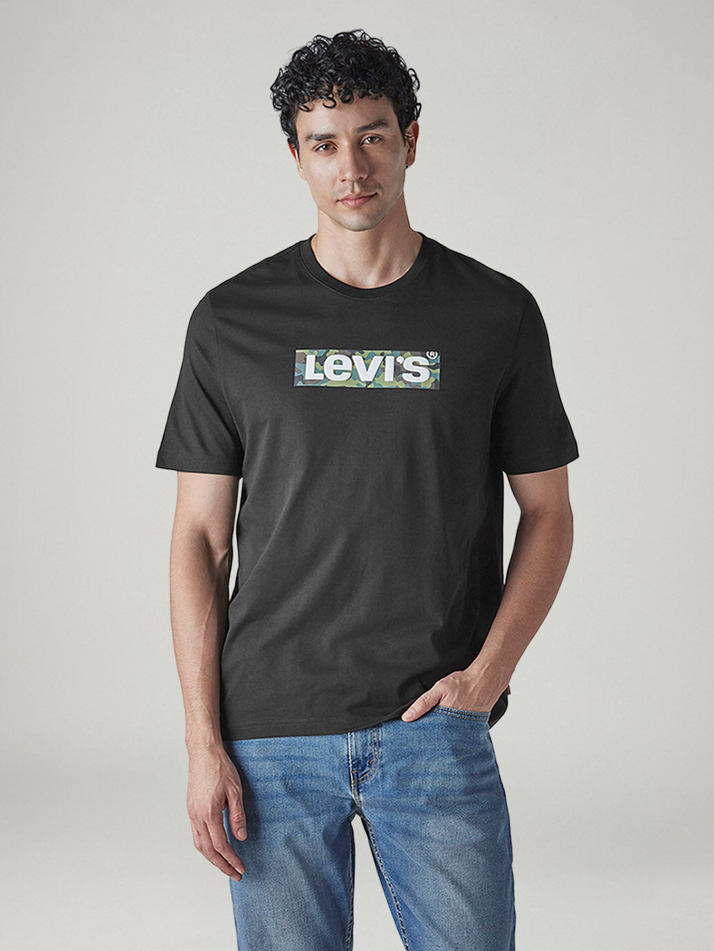 Men's Logo Printed Regular Fit Jersey T-Shirt