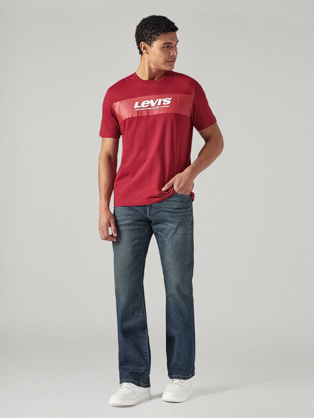 Men's Solid Regular Fit Jersey T-Shirt - Full View