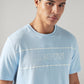 Men's Solid Regular Fit Jersey T-Shirt - Detail View
